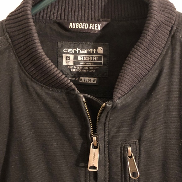 Carhartt Black Rugged Flex Bomber Jacket - Picture 2 of 4